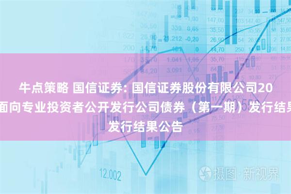 牛点策略 国信证券: 国信证券股份有限公司2026年面向专业投资者公开发行公司债券（第一期）发行结果公告