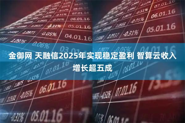 金御网 天融信2025年实现稳定盈利 智算云收入增长超五成